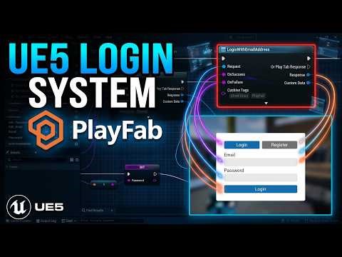 Unreal Engine 5 PlayFab Login System | UI Design (Part 1)