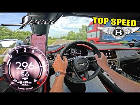 BENTLEY CONTINENTAL GTC SPEED // TOP SPEED on AUTOBAHN