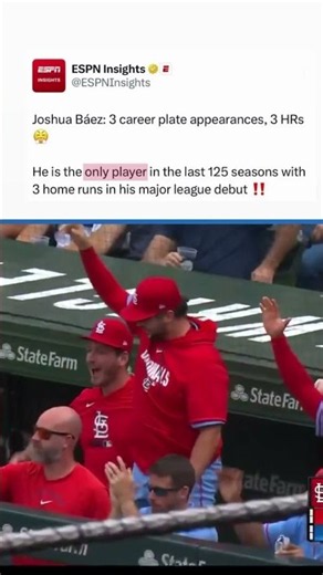He had 3 HOME RUNS in his MLB debut 🤯