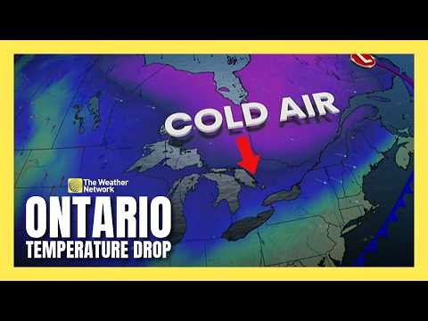 A 10-15 degree temperature drop is on the way to Ontario tonight | #forecast