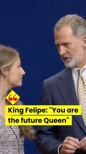 King Felipe quietly guides future Queen Leonor #royalspain #spain #leonor #felipevi #letizia #sofia