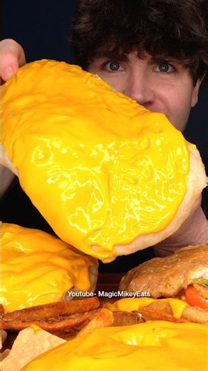 Chipotle KFC Five guys?! (with cheese) #asmr #mukbang