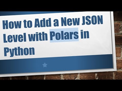 How to Add a New JSON Level with Polars in Python