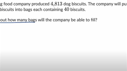 Estimating multi-digit division word problems