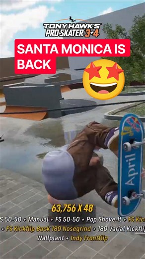 THAW SANTA MONICA in Tony Hawk's Pro Skater 3+4 - CREATE-A-PARK