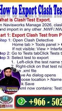 Learn how to Import and Export Clash Tests in Autodesk Navisworks, #navisworks2026