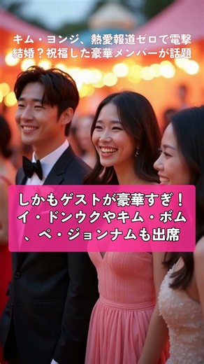 キム・ヨンジ、電撃結婚！🎉