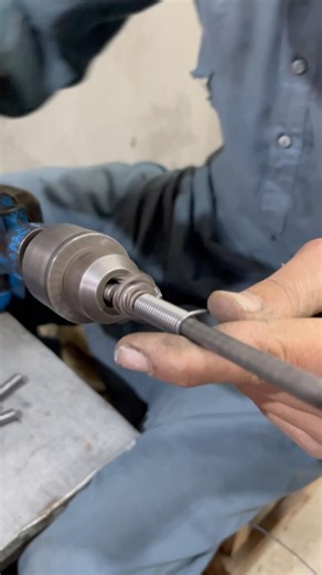 Handmade Tension Spring Using Drill Machine | Simple Iron Wire Spring Making #youtubeshorts