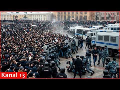 Putin prepares to suppress the rebellion against him with repression; large waves of protests begin