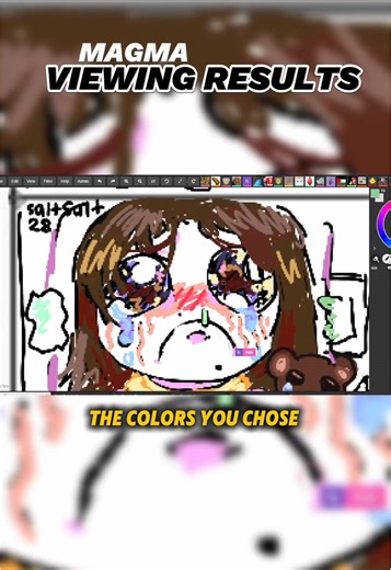 Humorous Take on Feeling Sick with Magma Art