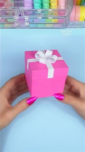 DIY Easy Gift Box 🎁 #diy #craft #gift #box