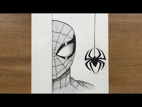 How to Draw Spider-Man with a Spider | Easy Step-by-Step Drawing Tutorial