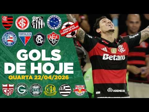 ⚽️ TODOS OS GOLS DESTA QUARTA 22/04/2026 GOLS DA COPA DO BRASIL, GOLS DE HOJE,GOLS DO DIA (COMPLETO)