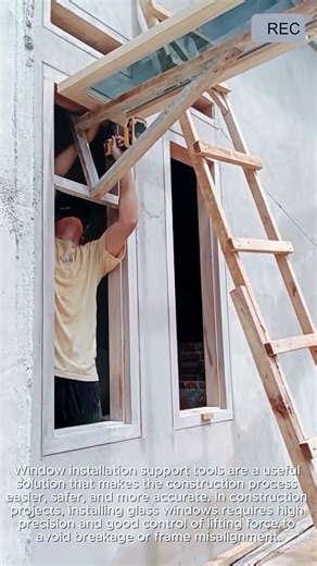 Window Support Tool Fast Safe Glass Installation #viral #tools #smart #creative #door