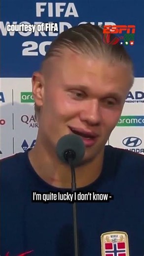 Haaland declares he’s ‘REALLY GOOD’ at scoring goals 😂