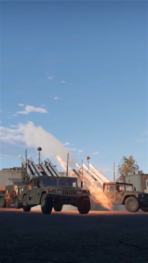 SAM missile launcher firing intercept destroys jet 💥 #sam #missile #jet #air #hit #strike #def #sim