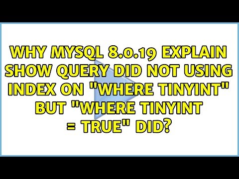 Why Mysql 8.0.19 explain show query did not using index on "where tinyint" but "where tinyint =...
