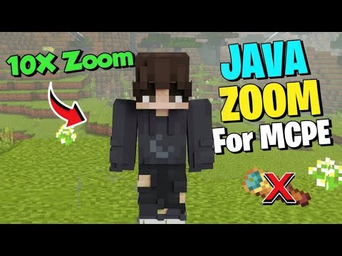 Java Zoom In MCPE!? 😱 Best Addon For Zoom (1.21+)