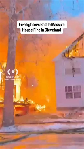 Firefighters in Cleveland responded to a structure fire at a multifamily residence near East 114th Street early Thursday morning. Crews reported heavy fire conditions in a two-and-a-half-story wood-frame building, with portions of the structure collapsing during firefighting operations. Frozen hydrants initially complicated efforts, but the fire was later brought under control, and crews continue checking for remaining hot spots and structural extension. Get live updates on Citizen 📲 | Citizen