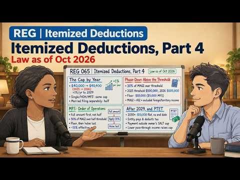 REG 065 - Itemized Deductions, Part 4 (2026 CPA Exam)
