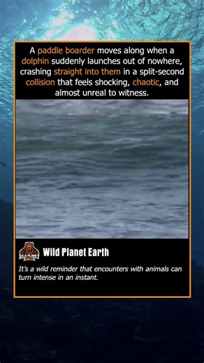 Dolphin CRASHES Into Paddle Boarder 😳🐬