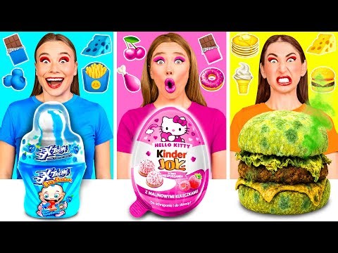 Food of The Same Colors Challenge | Fantastic Food Hacks by Fun Challenge