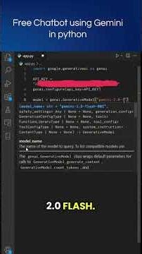 use Gemini in python for free | How to use Gemini for free in python