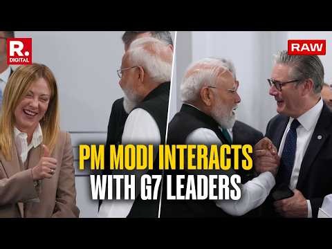 PM Modi Interacts With World Leaders at G7 Summit in France I Meloni I Trump I Starmer I Merz