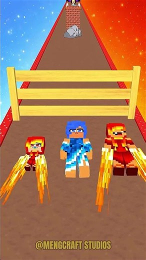 🔥 FIRE 🌊 WATER ❄️ ICE 🌍 EARTH?! Which Power Will Baby Rumi Choose? 😱 VOTE NOW! #minecraft