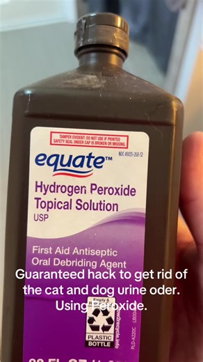 Effective Peroxide Method for Pet Urine Odor Removal