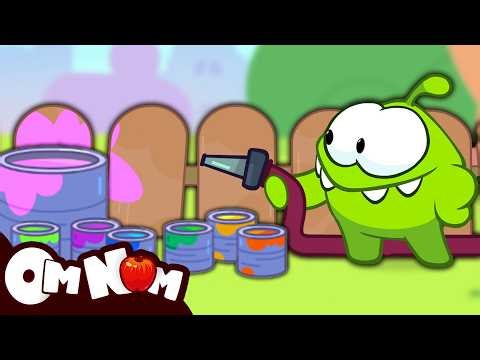 Om Nom’s Fence Painting Disaster 🎨😱 Funny Cartoon Show | NEW EPISODE