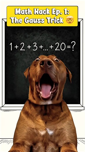 Math Hacks Ep. 1: Add 1 to 20 in 3 SECONDS! 🤯 (The Gauss Trick)