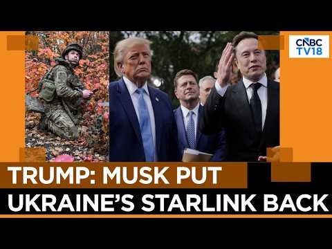 President Trump: Musk Restored Ukraine’s Starlink | Speeds Not Restored: President Zelenskyy | N18G
