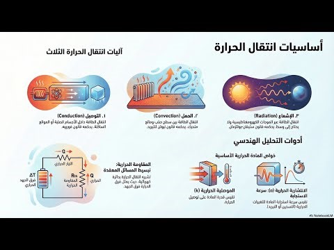 مبادئ وأسس انتقال الحرارة والتحليل الرياضي للأنظمة الحرارية