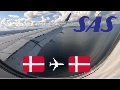 DOMESTIC FLIGHT IN DENMARK! SAS Airbus A320neo windy landing at Copenhagen