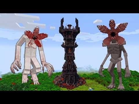 Surviving DEMOGORGONS on SAURON TOWER in Minecraft!