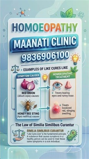 law of similia similibus curantur. #doctor #homoeopathy #shorts #medical #organon
