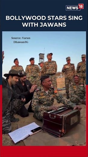 Border 2: Varun Dhawan, Ahan Shetty & Sonu Nigam Sing With Soldiers in Jaisalmer | N18S