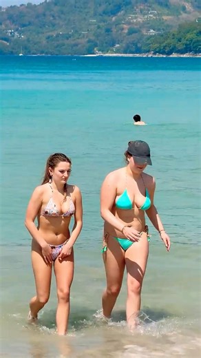 🇹🇭Phuket Beach Sea And Sand Dream Holiday Sunny Day 32🏖️ #phuketbeach