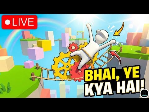 HUMAN FALL FLAT LIVE MEIN KITNI MASTI HOGI? 😂👻