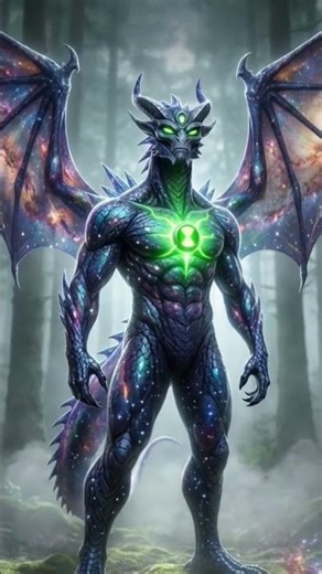Alien X Fusion With Cosmic Dragon 🔥🐉 | Ultimate Celestial Beast | AI Generated