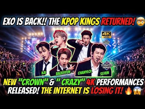 EXO 👑🎤MEGA CONCERT STAGES RELEASED — Crown & Crazy Now on YouTube!#exo #japan #korean #japanese