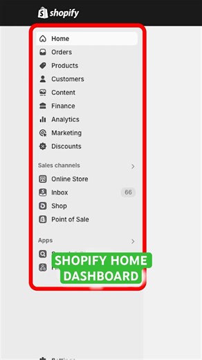 Shopify Home Dashboard Explained