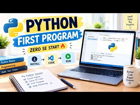 Python Installation & First Program 🐍💻 | VS Code Setup | Python Beginners Tutorial in Hindi