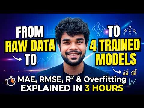 From Raw Data to 4 Trained Models — MAE, RMSE, R² & Overfitting Explained in 3 Hours