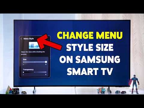 How To Change Menu Style Size On Samsung Smart TV | Enlarge Text & UI In Samsung TV 2026