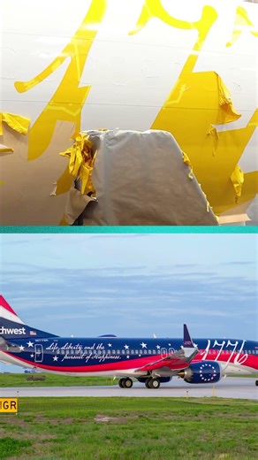 Southwest celebrates USA 250 with red, white and blue plane. See patriotic aircraft.