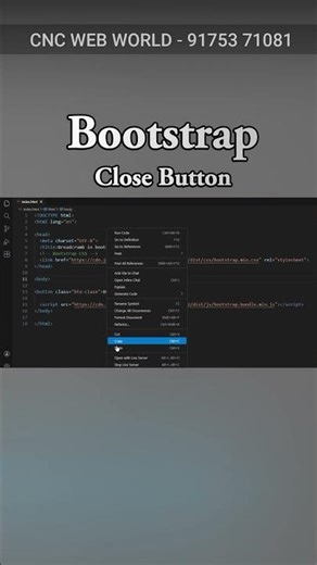 Bootstrap - Close Button #frontendcourse #bootstrap #computer
