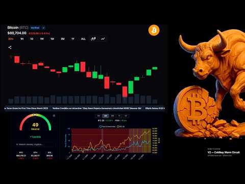 Bitcoin (BTC) Live Price Charts with LOFI Beats 🎧 Will BTC $80k hold?
