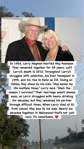 Larry Hagman & Maj Axelsson: 58 Years of Love, Loyalty, and Unbreakable Devotion ❤